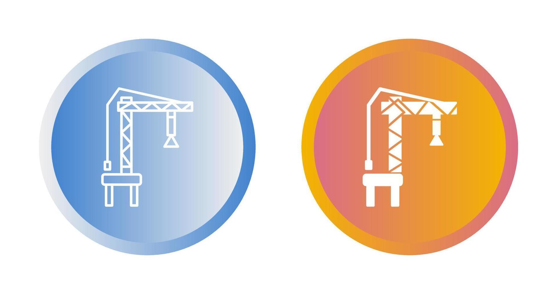 Harbor Crane Vector Icon