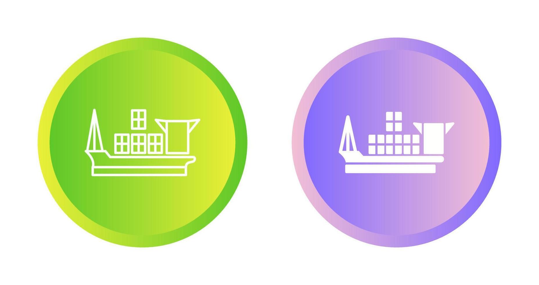 Cargo Ship Vector Icon