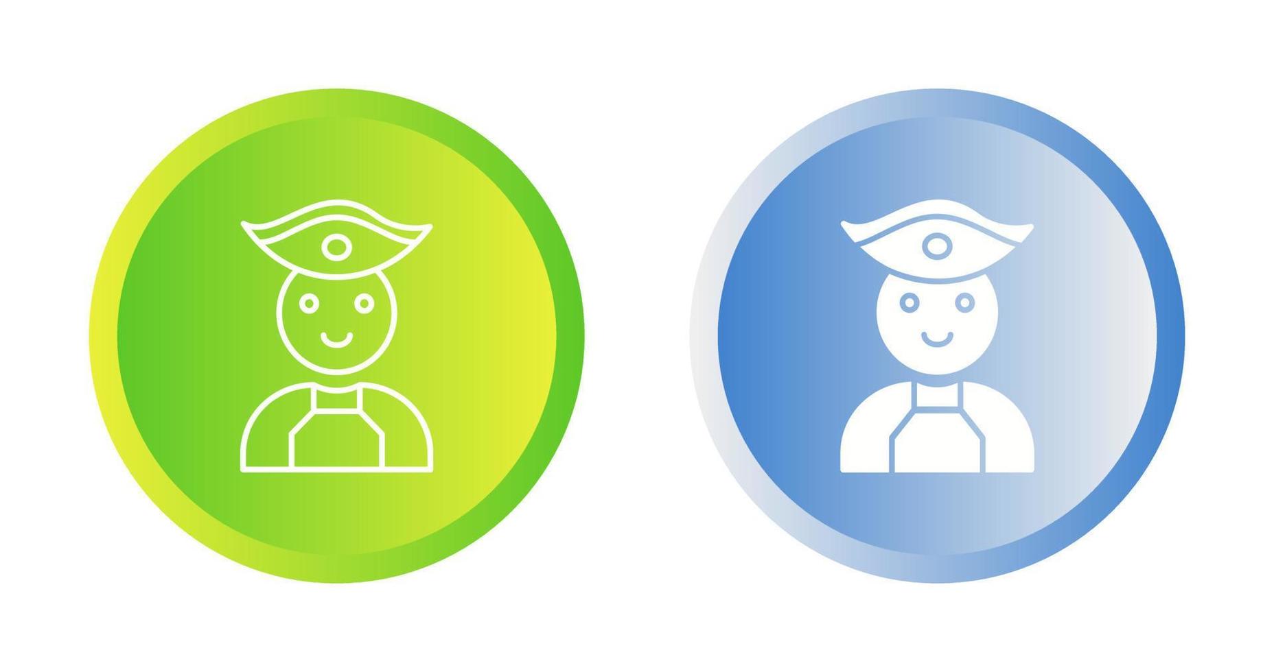 Male Pirate Vector Icon