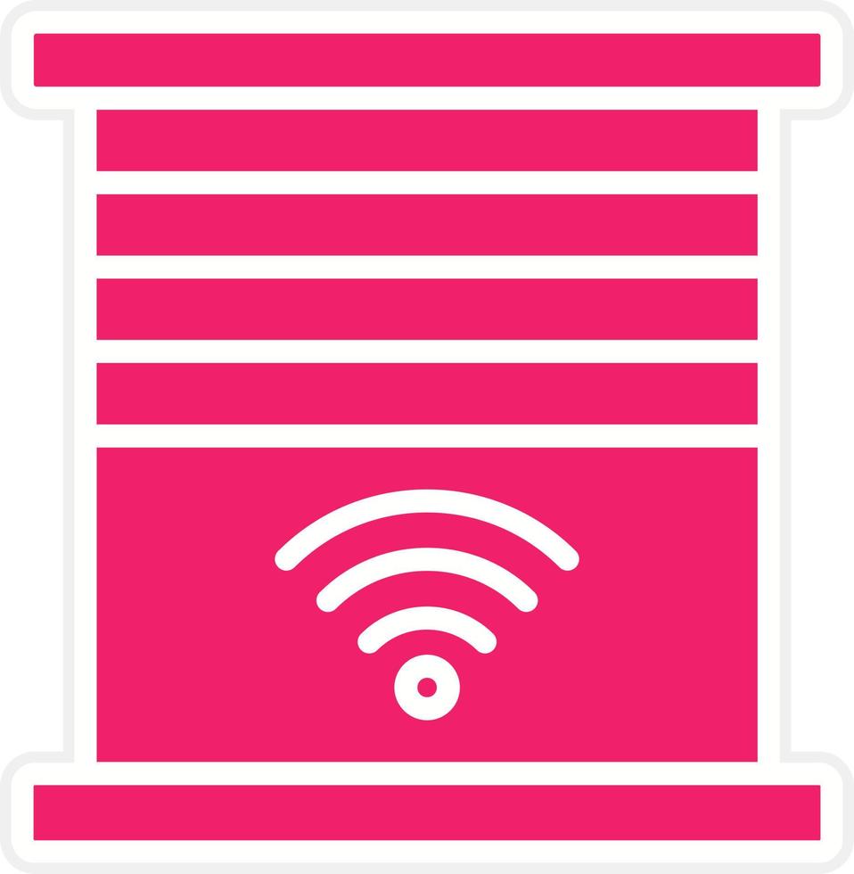 Smart Curtains Vector Icon Style