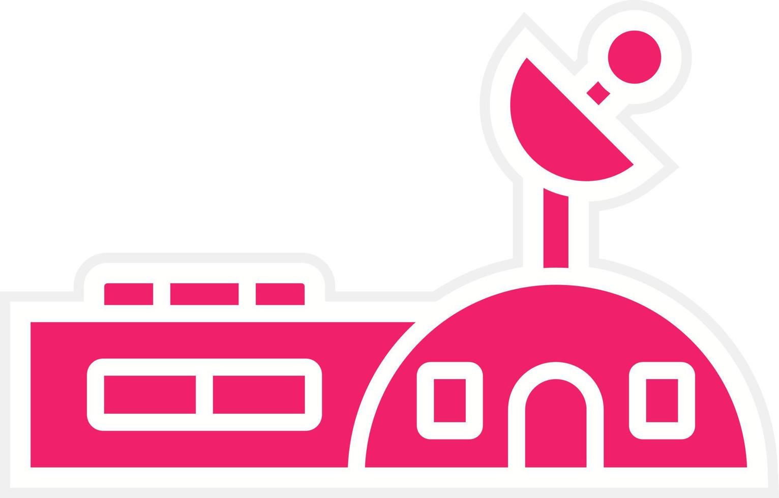 Space Station Vector Icon Style