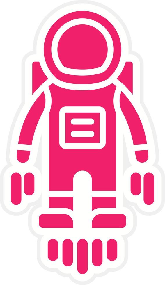 Astronaut Flying Vector Icon Style