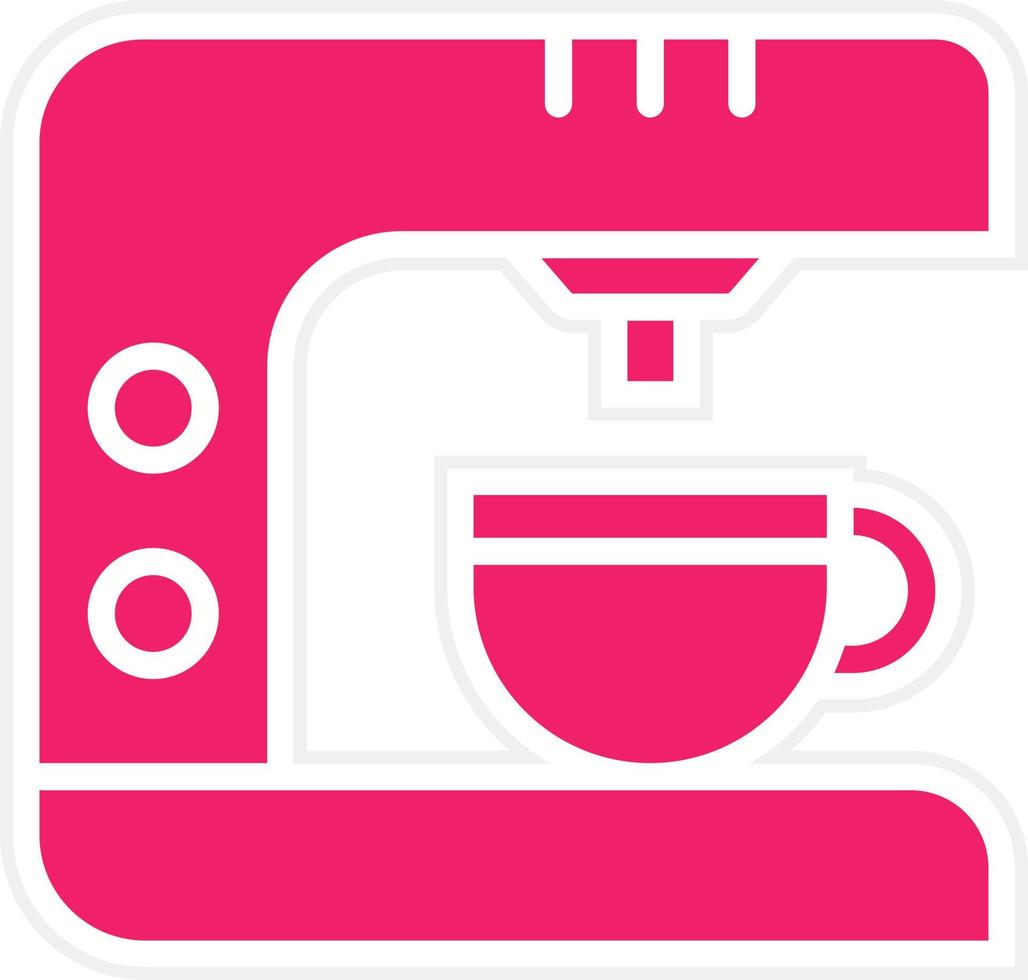 Coffee Maker Vector Icon Style