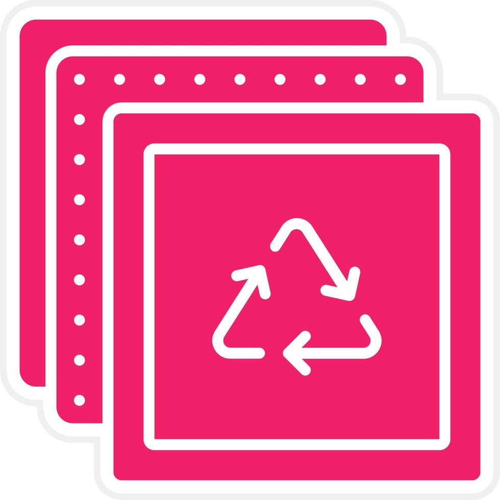 Fabric Recycle Vector Icon Style