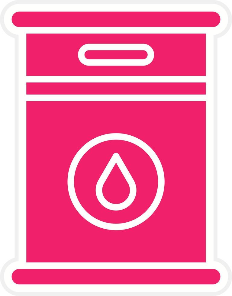 Crude Oil Vector Icon Style