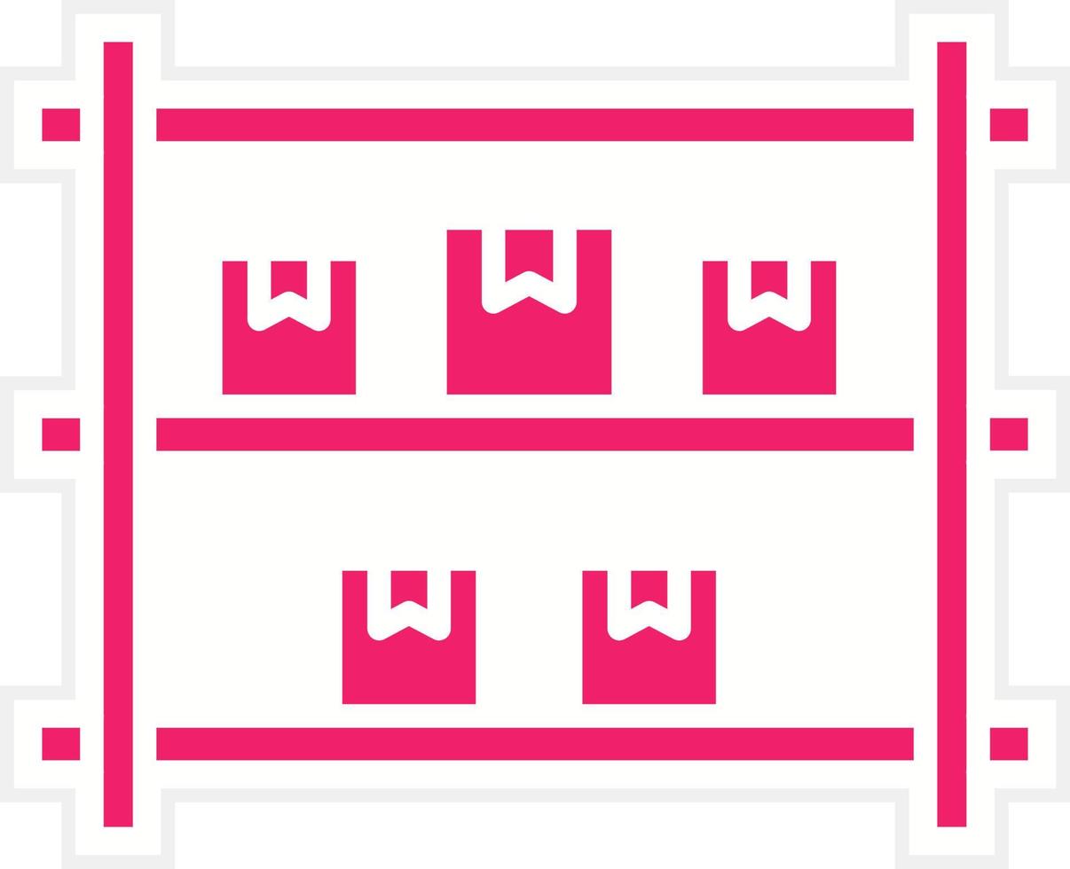 Package Shelf Vector Icon Style