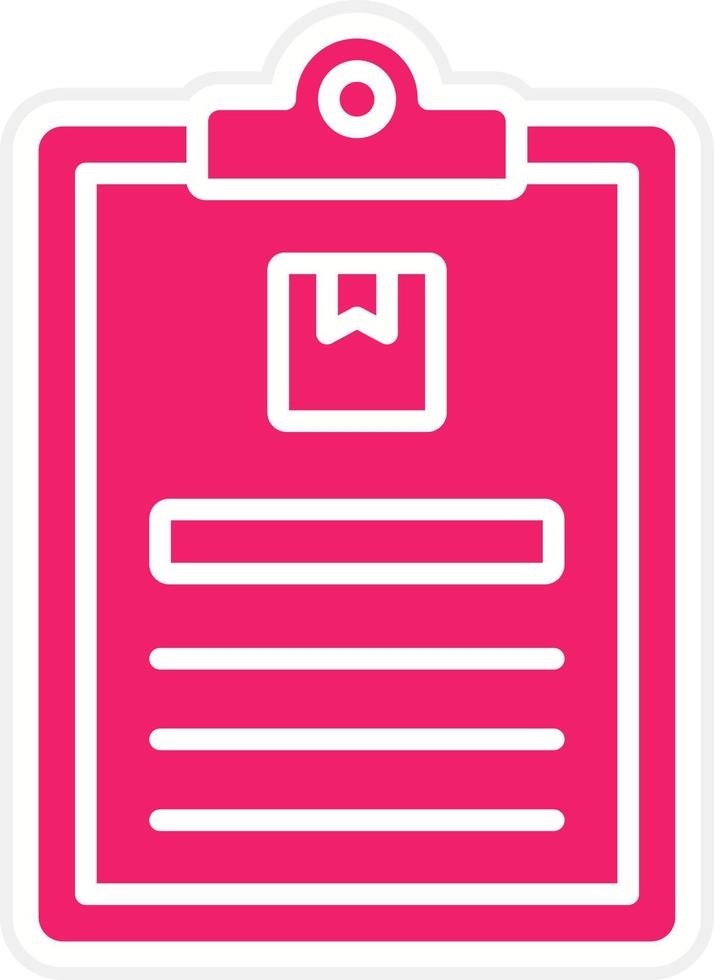 Package Descriptipn Vector Icon Style