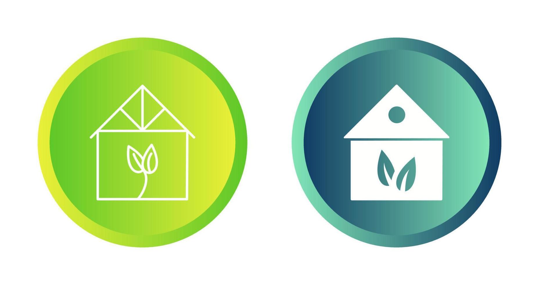 Green House Vector Icon