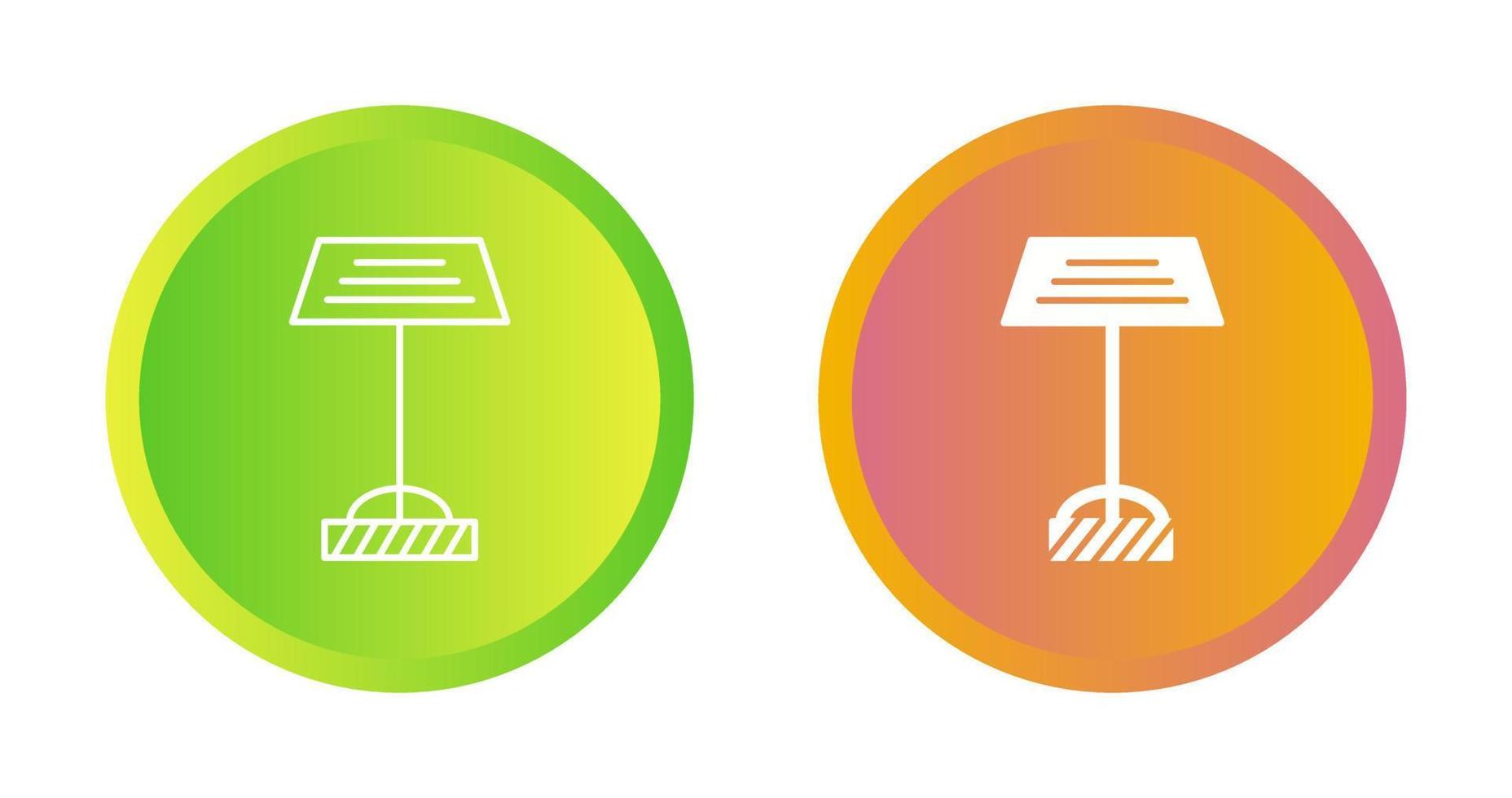 Lamps Stand Vector Icon