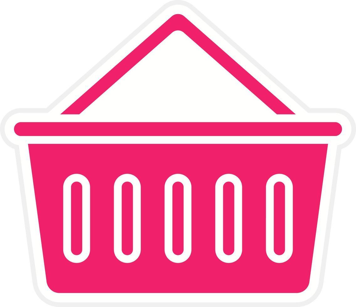 Shopping Basket Vector Icon Style