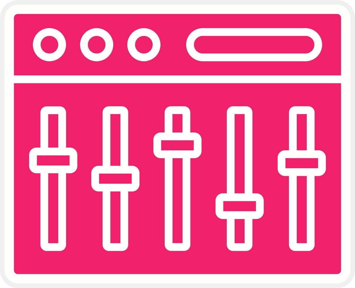 Mixer Vector Icon Style