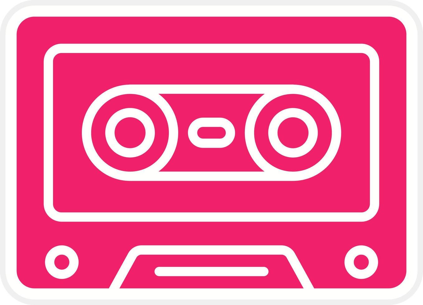 Cassette Vector Icon Style