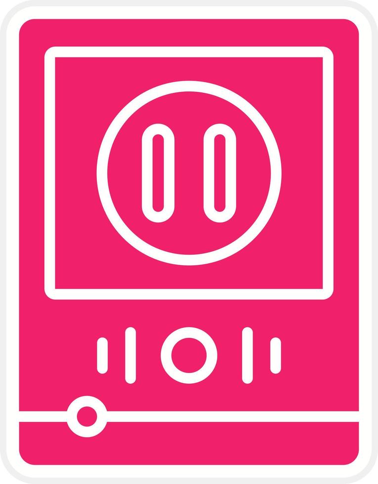 Pause Button Vector Icon Style