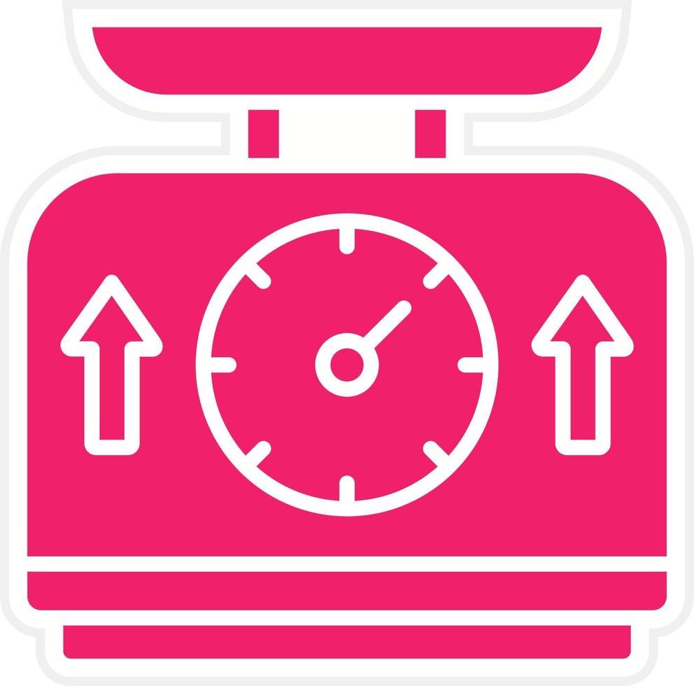 Weighting Machine Vector Icon Style