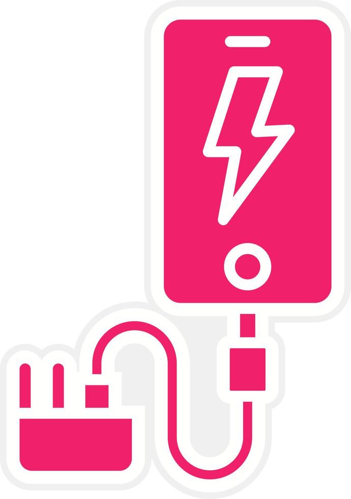 Smartphone Charger Vector Icon Style