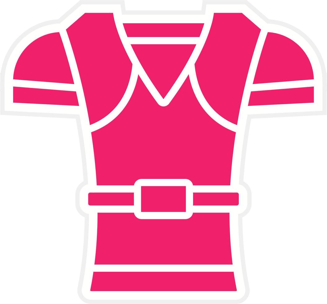 Rugby Armor Vector Icon Style
