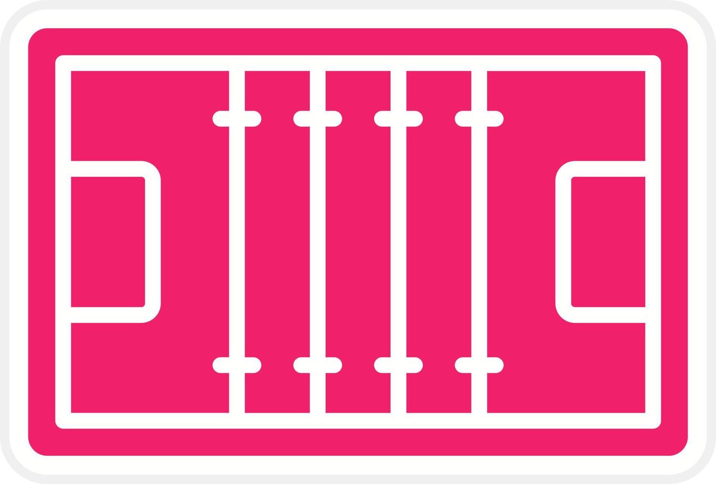 Rugby Pitch Vector Icon Style