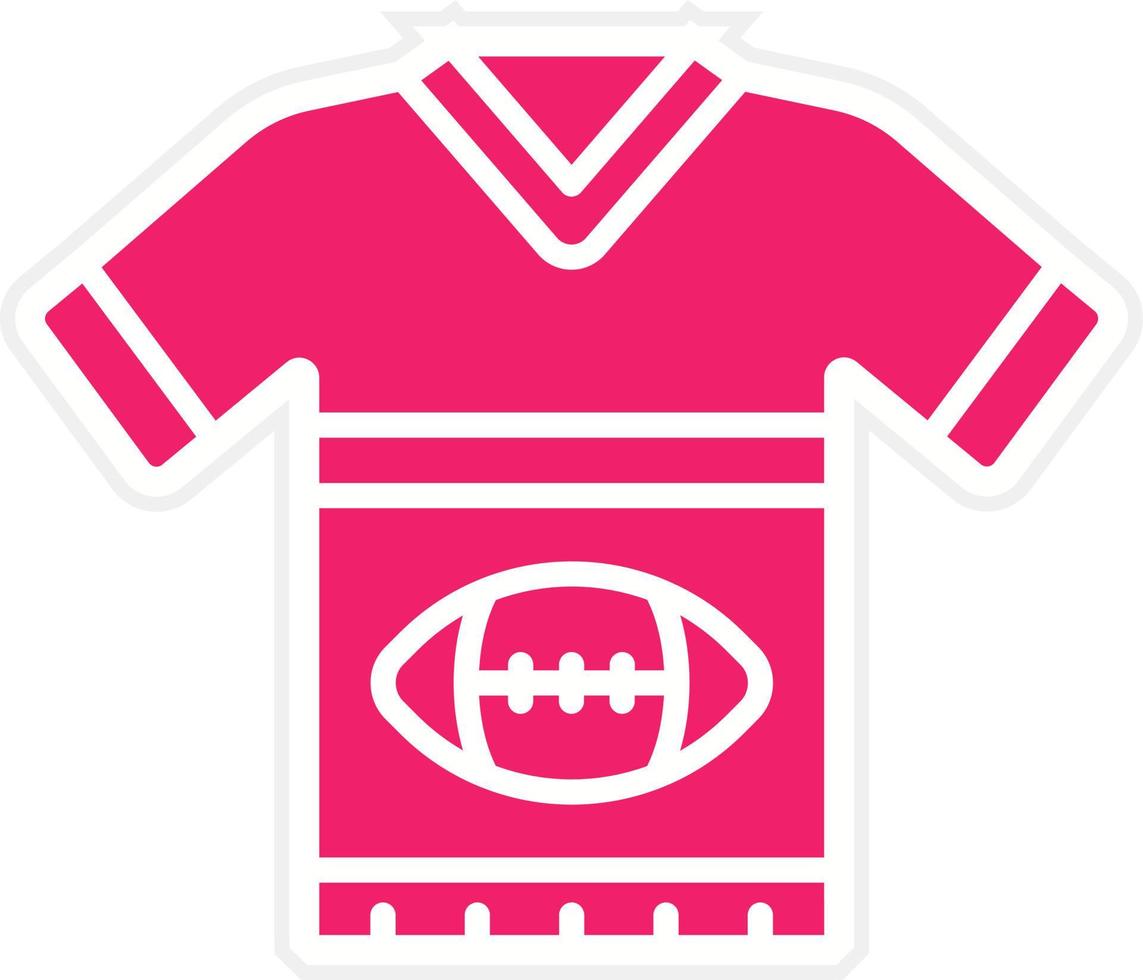Rugby Uniform Vector Icon Style