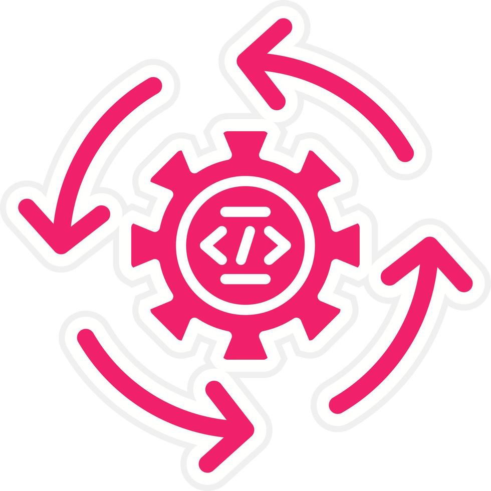 Continuous Integration Vector Icon Style