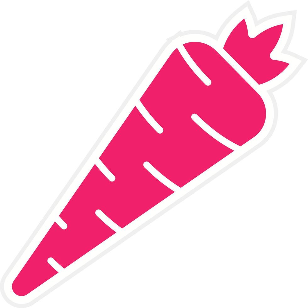 Carrot Vector Icon Style
