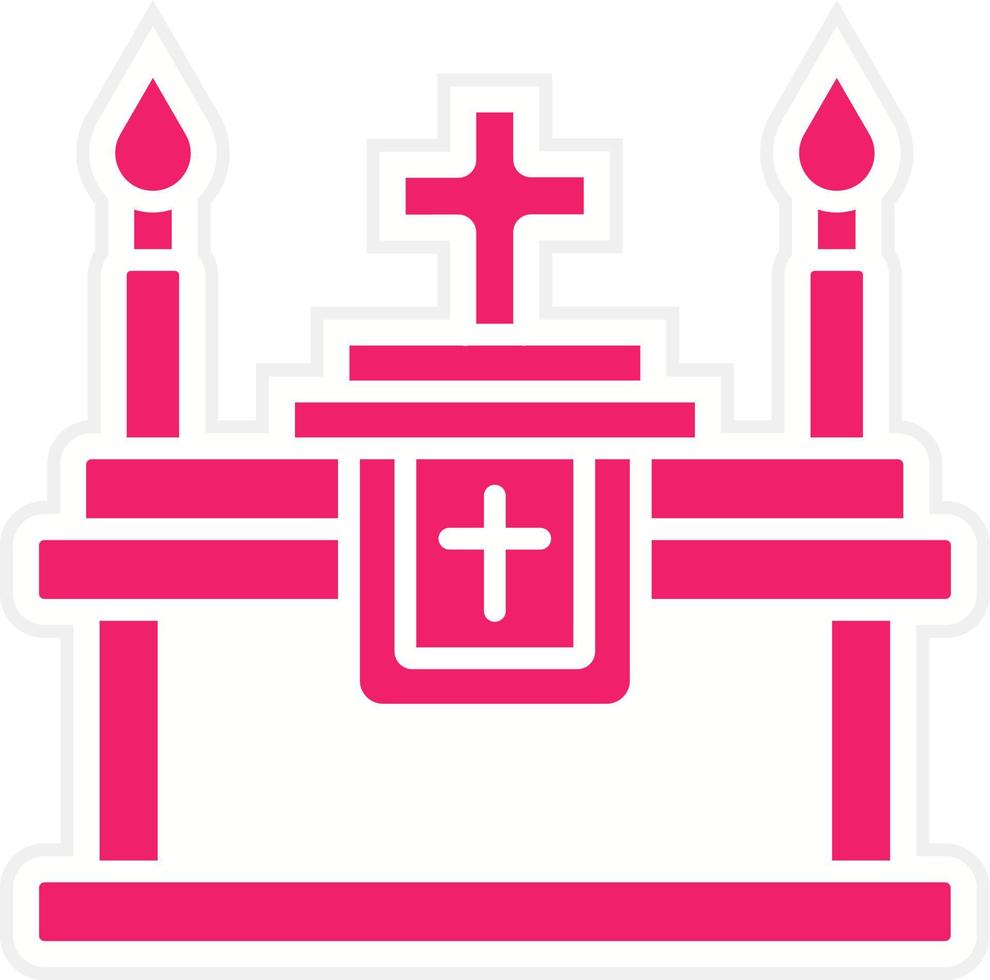 altar vector icono estilo