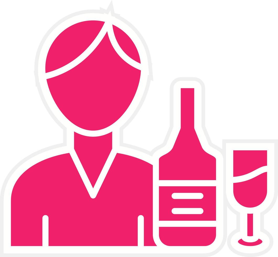 Bartender Vector Icon Style