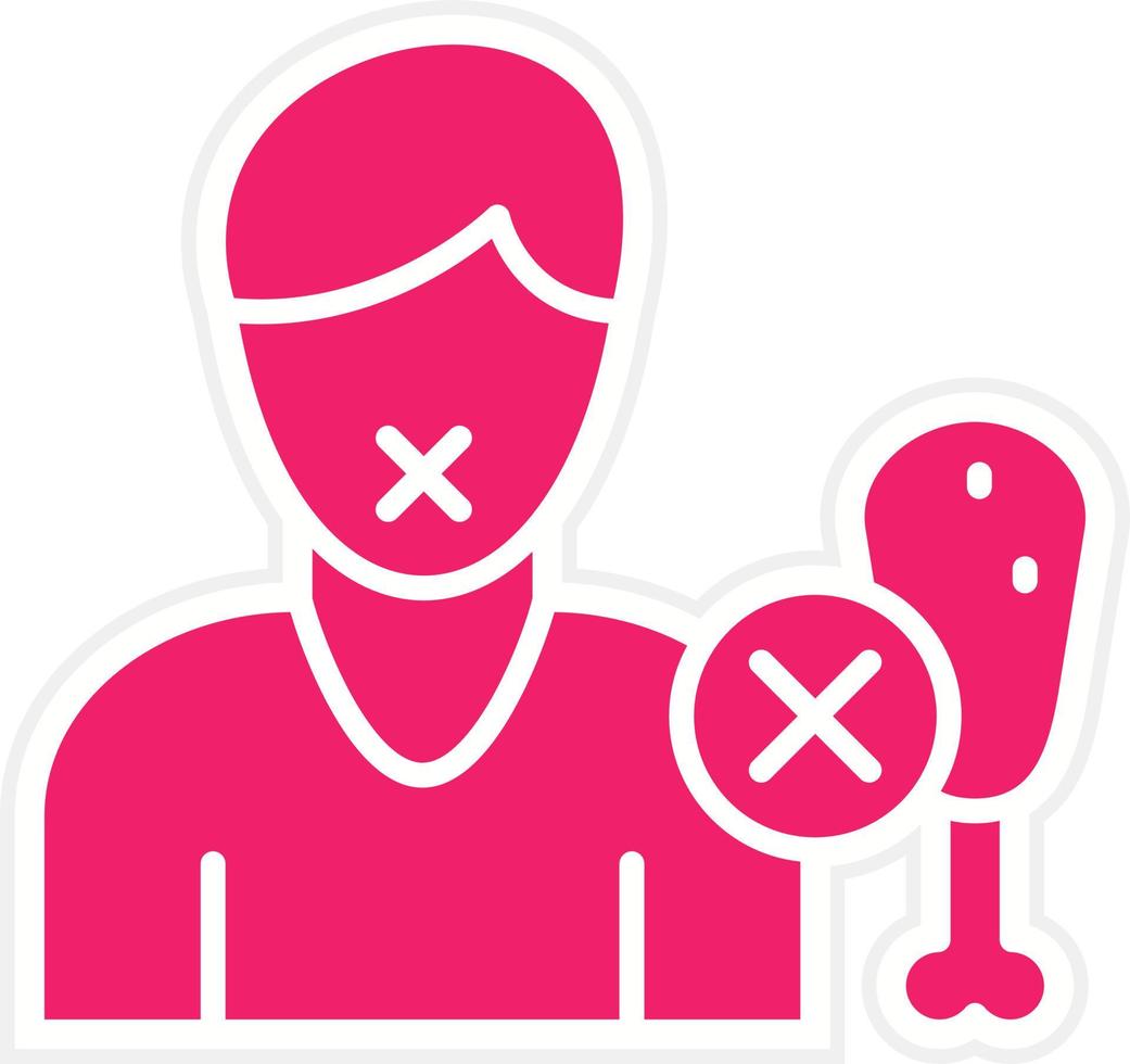 Anorexia Nervosa Vector Icon Style