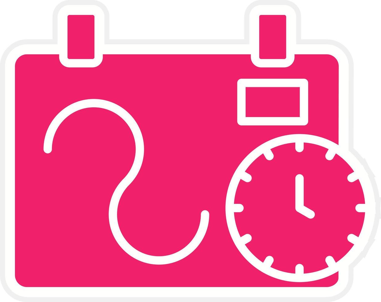 Flexible Schedule Vector Icon Style
