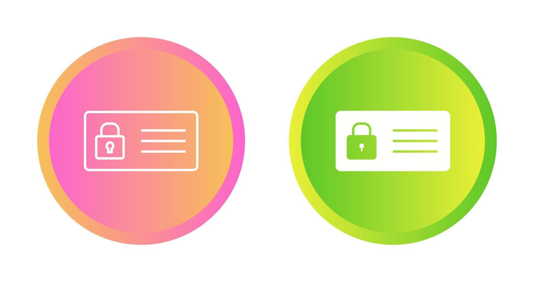 Protected Card Vector Icon