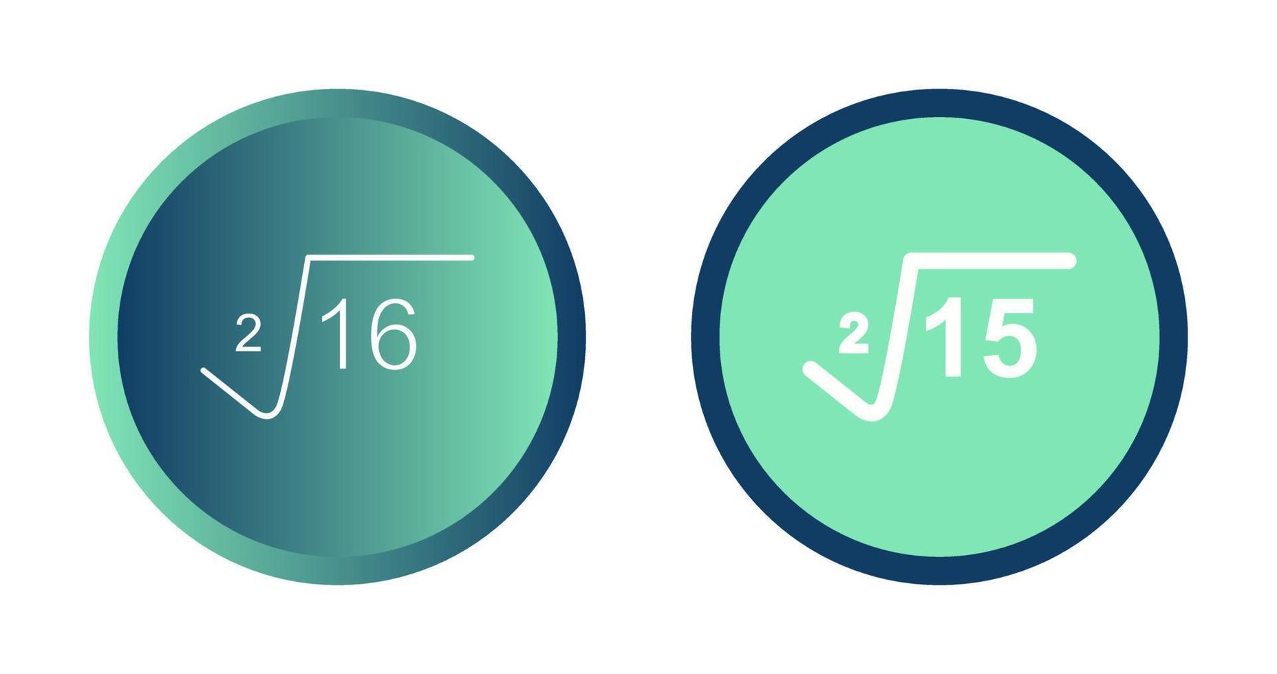 Square Root Vector Icon