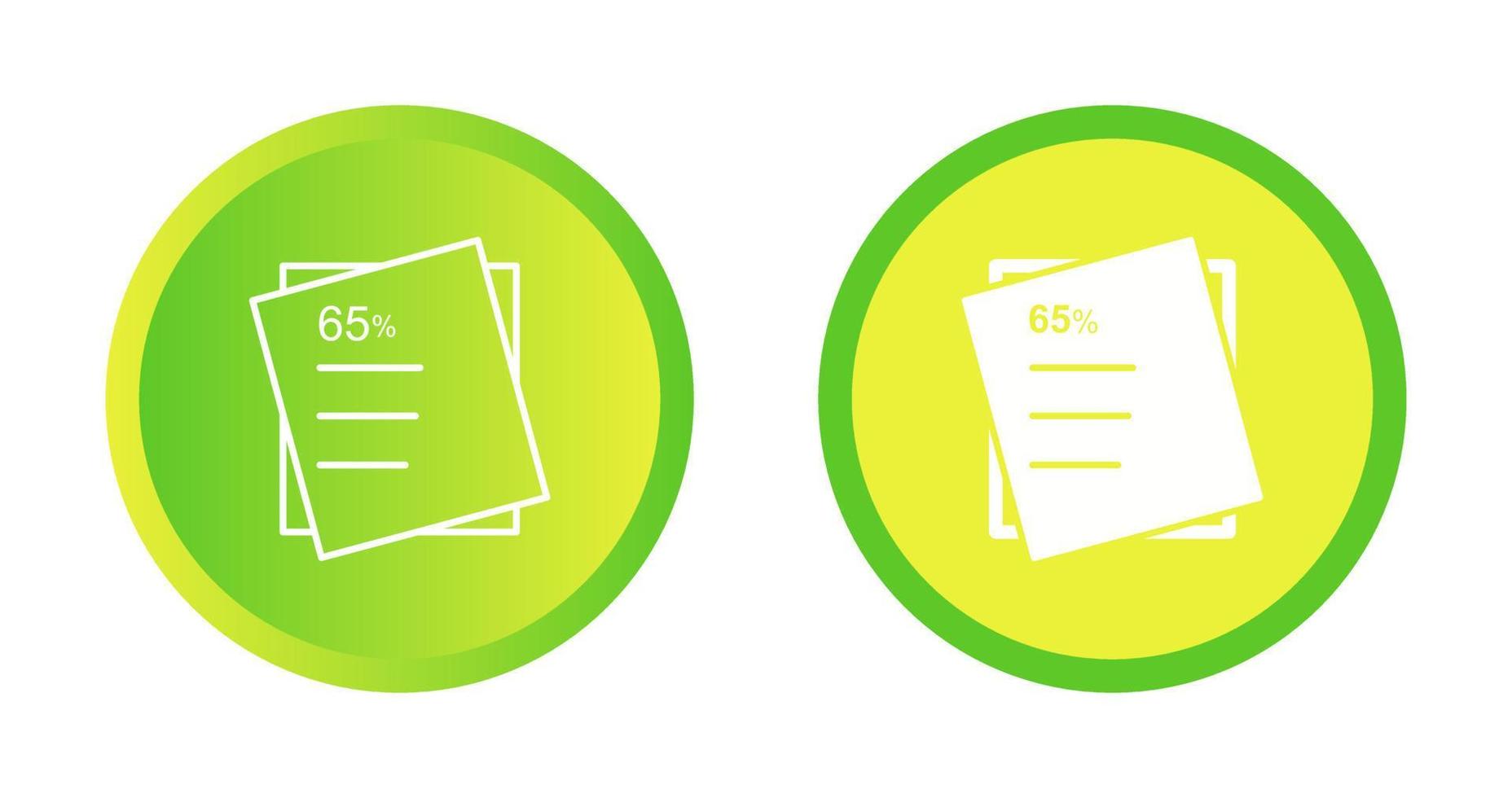 Graded Paper Vector Icon