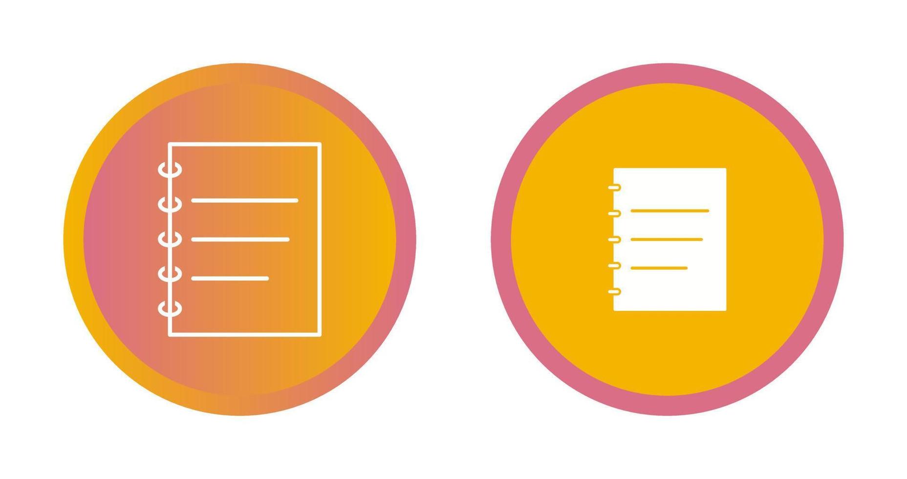 Notepad Vector Icon