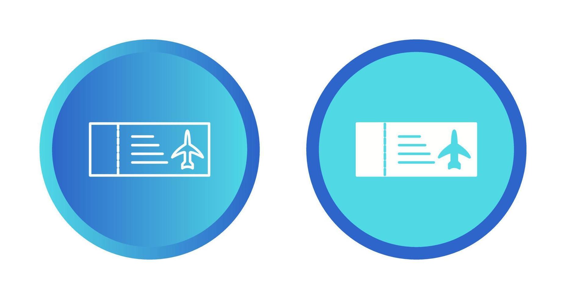 Plane Tickets Vector Icon