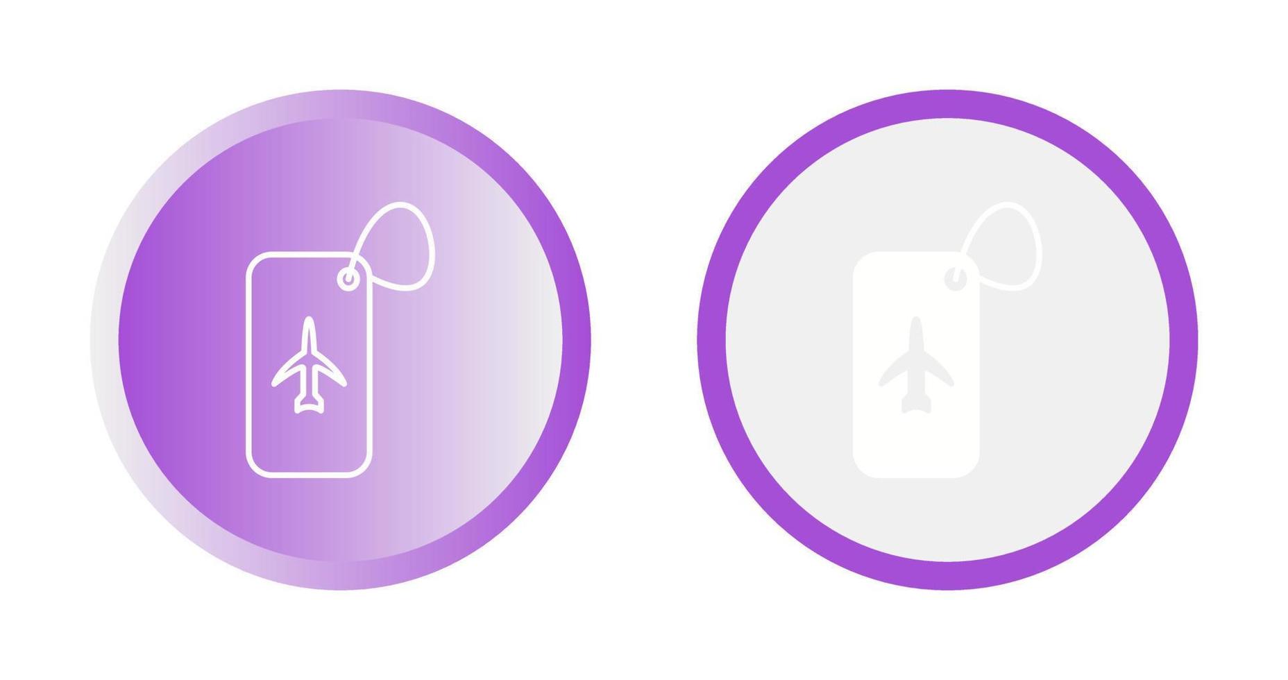 Luggage Tag Vector Icon