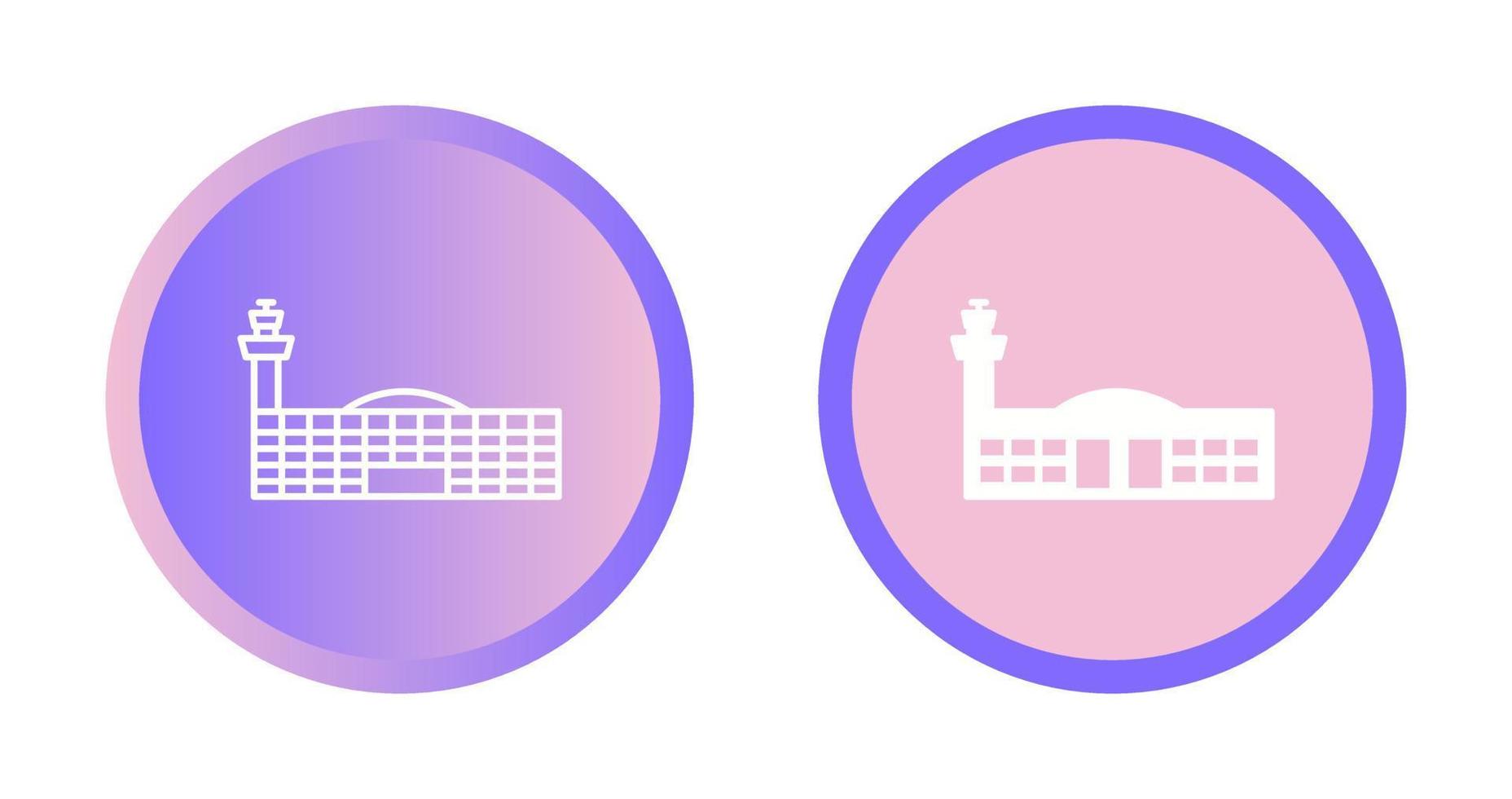 Airport Building Vector Icon