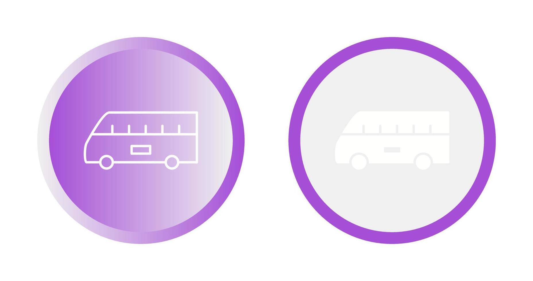 Bus on Airport Vector Icon