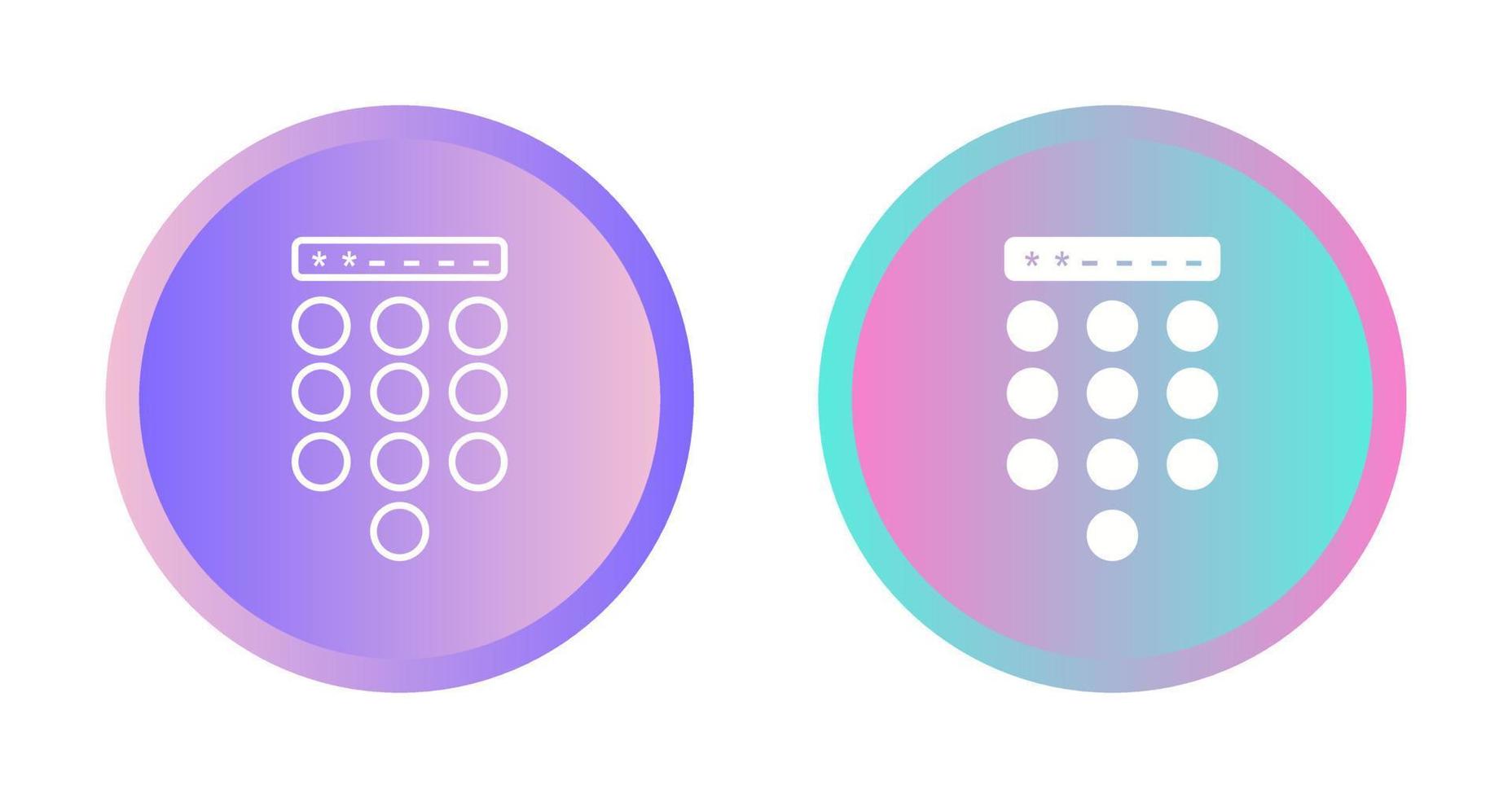 Passcode Lock Vector Icon