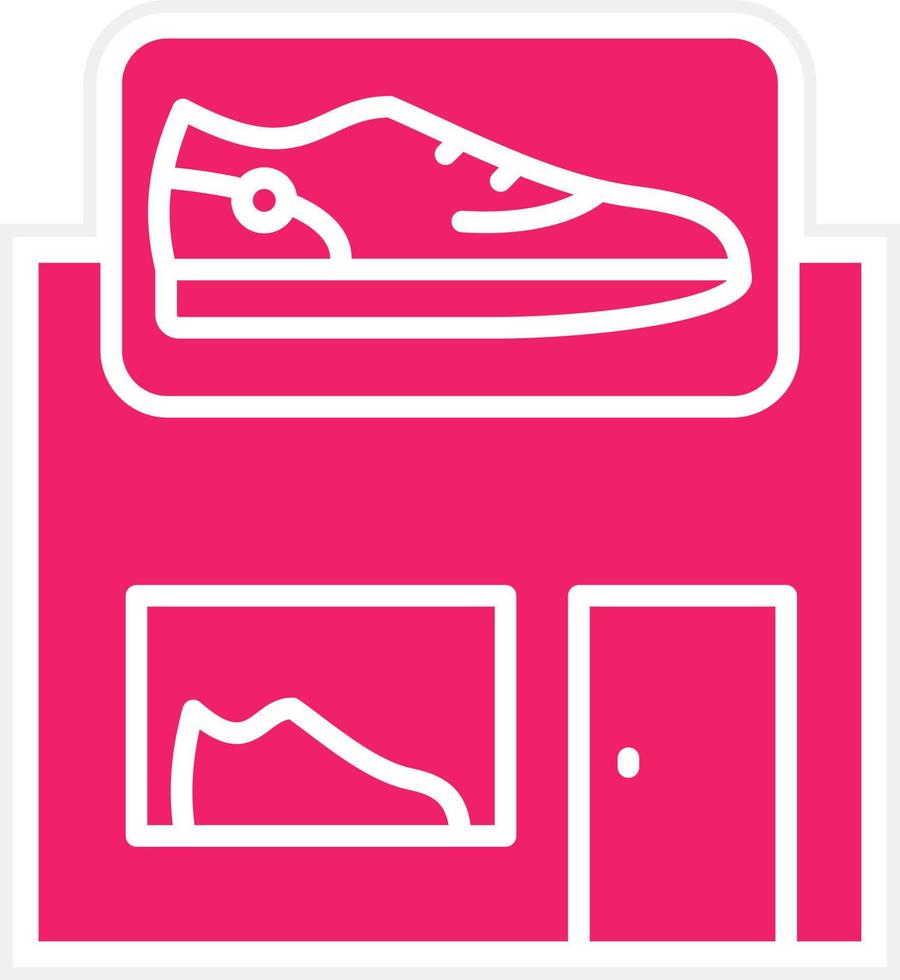 Shoe Shop Vector Icon Style