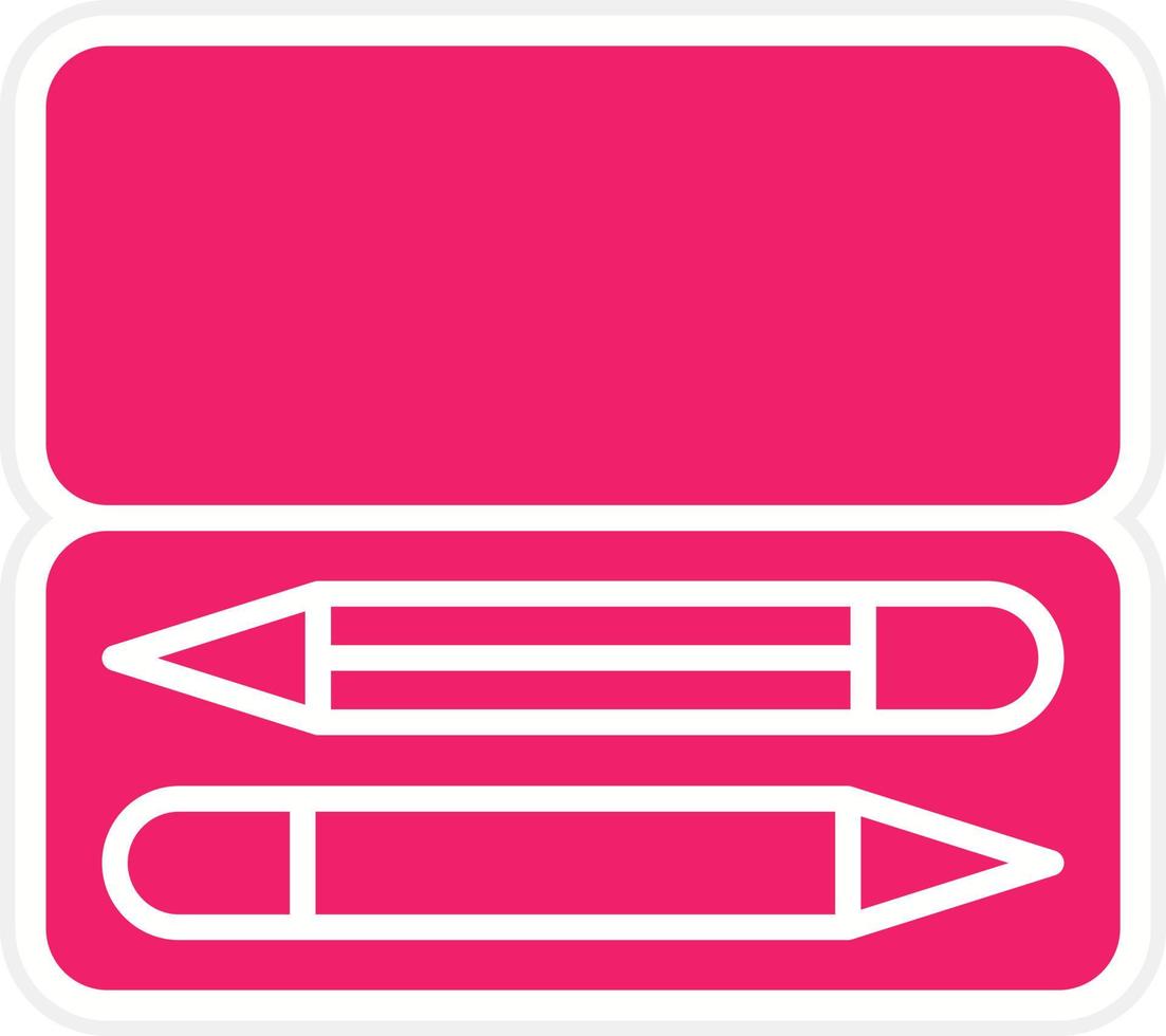 Pencil Box Vector Icon Style