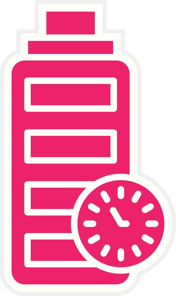 Battery Duration Vector Icon Style