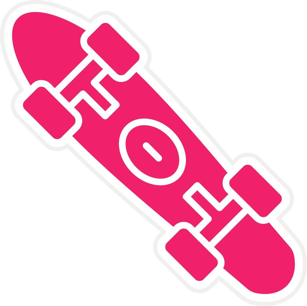 Longboard Vector Icon Style