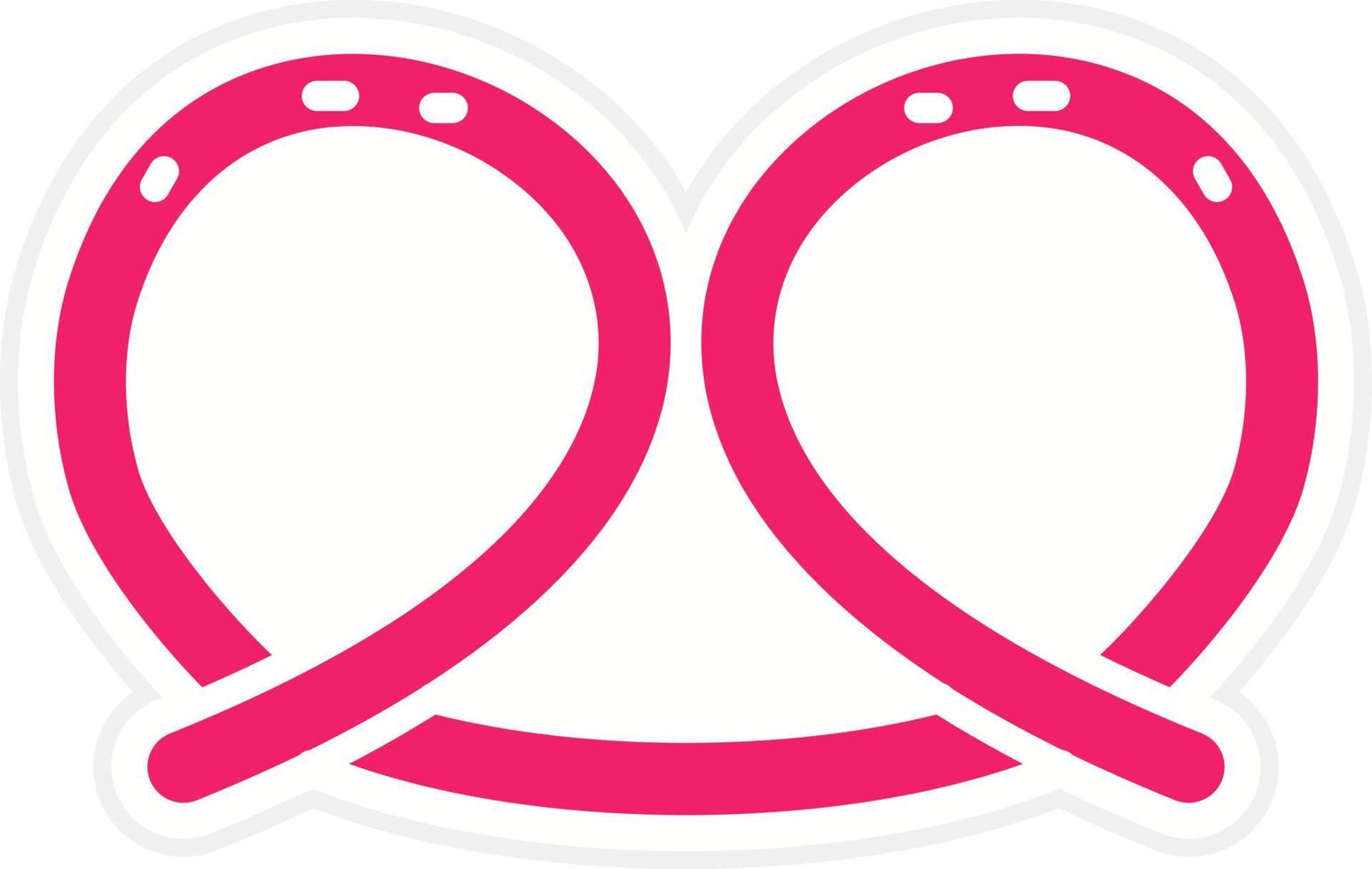 Pretzel Vector Icon Style