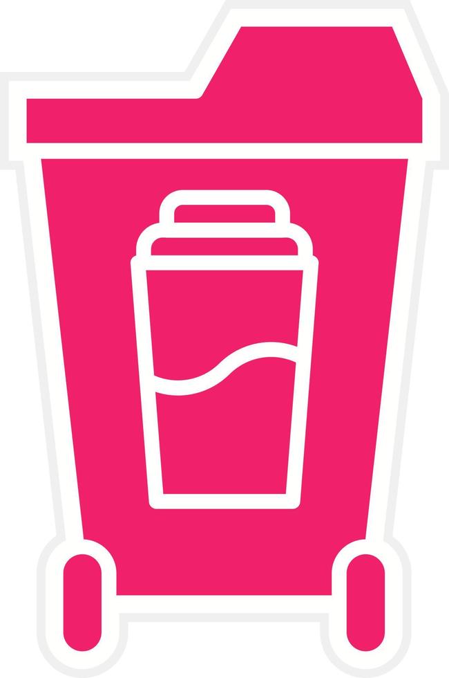 Individual Waste Produc Vector Icon Style