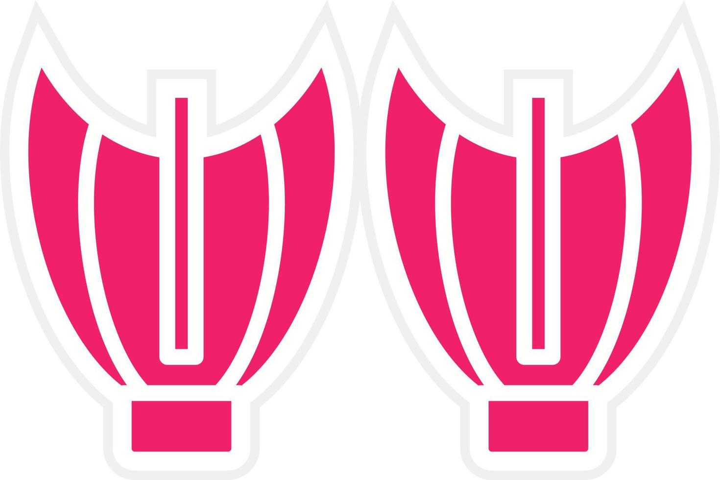 Fin Swimming Vector Icon Style