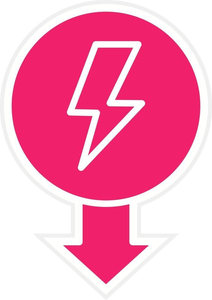 Reduce Energy Consumpti Vector Icon Style