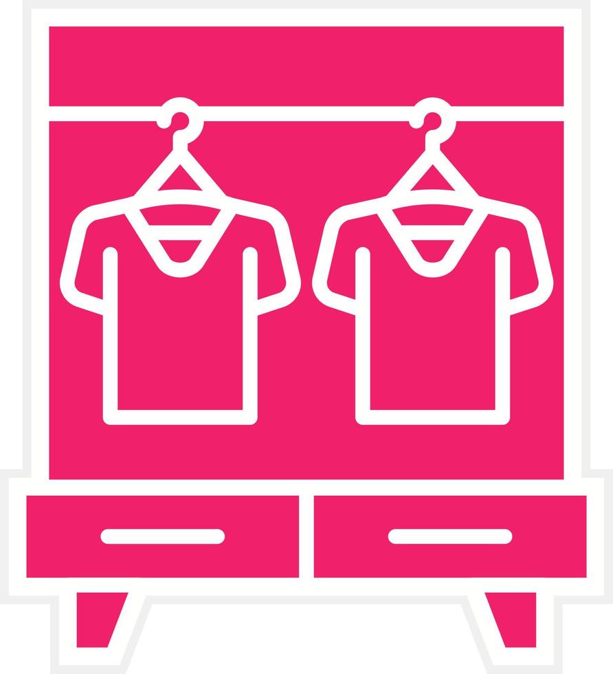 Clothing Rack Vector Icon Style