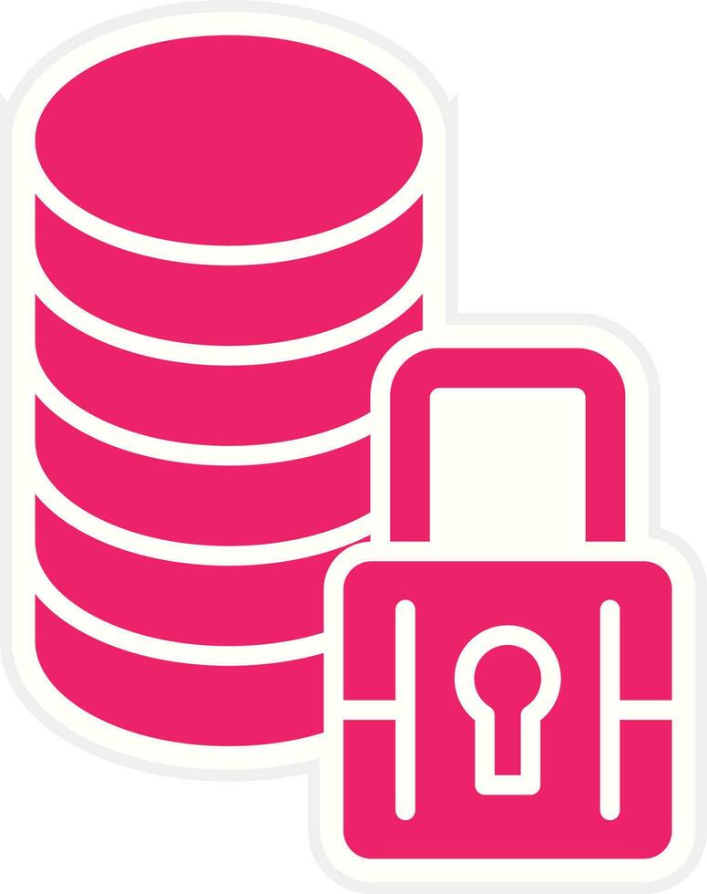 Data Security Vector Icon Style