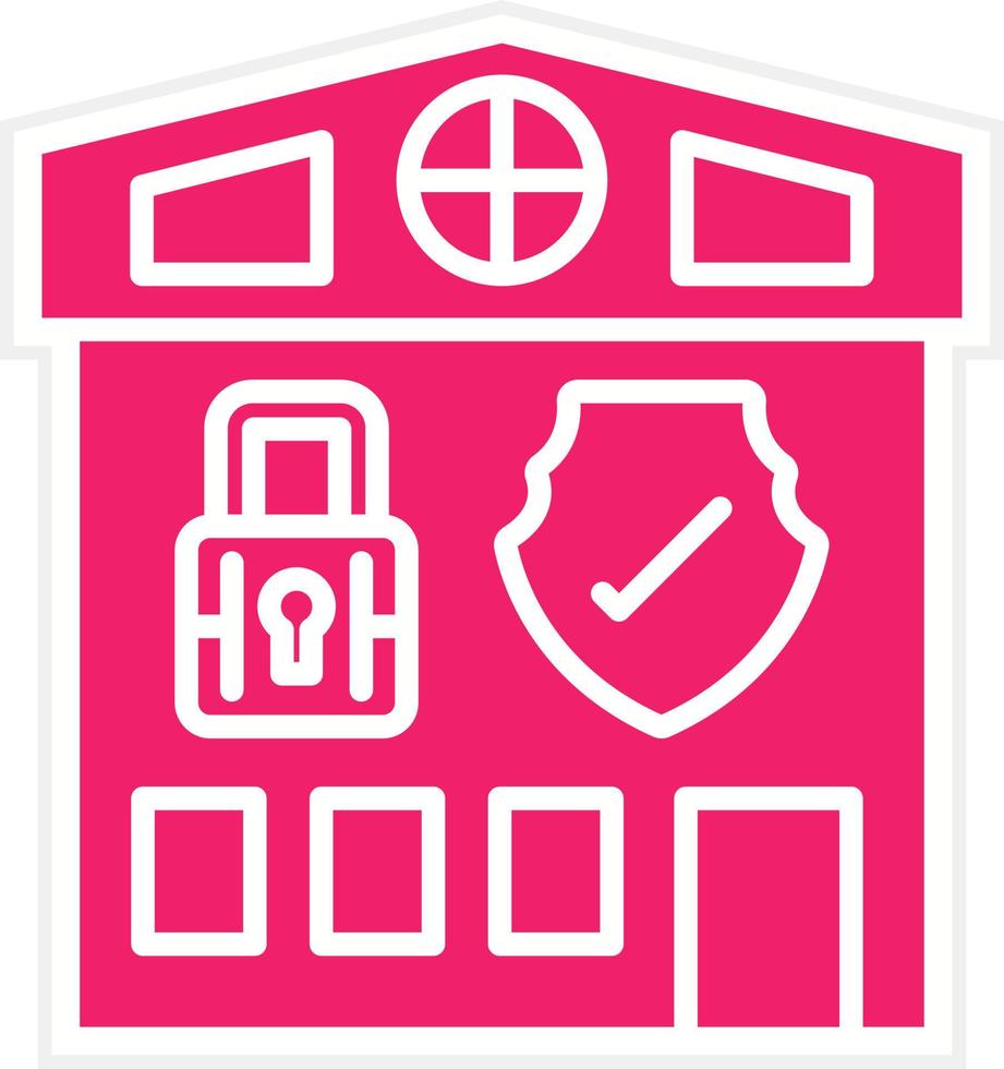 Home Security Vector Icon Style