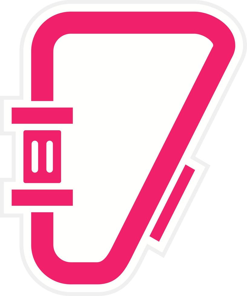 Carabiner Vector Icon Style