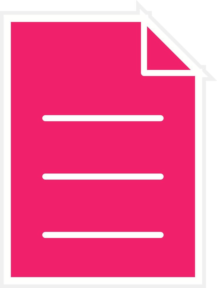 Sheet Vector Icon Style